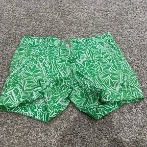 Lilly Pulitzer Palm Print Shorts Size 4